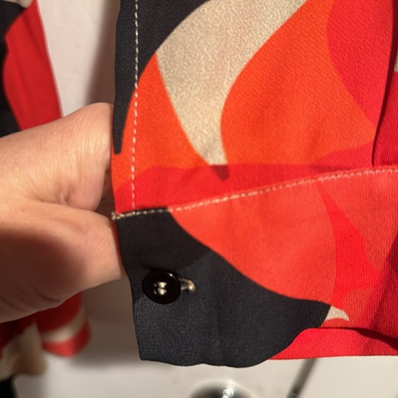 BNWT Reiss Minidress size 6. Colors are tan,black, red. Lining, belt, w/pockets - Picture 3 of 10